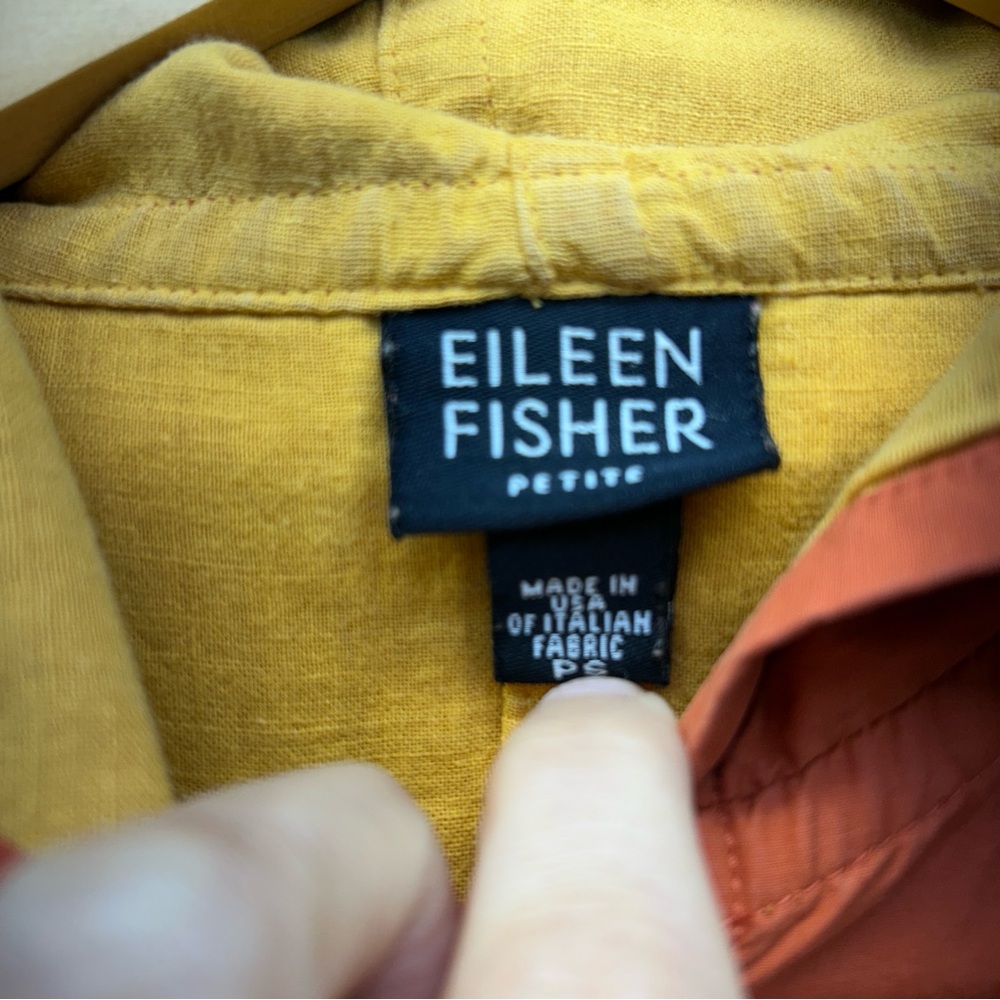 Eileen Fisher Vibrant Orange Windbreaker women’s small petite - Picture 3 of 15